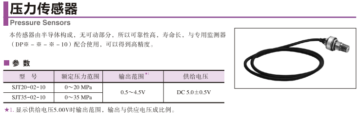 油研壓力傳感器